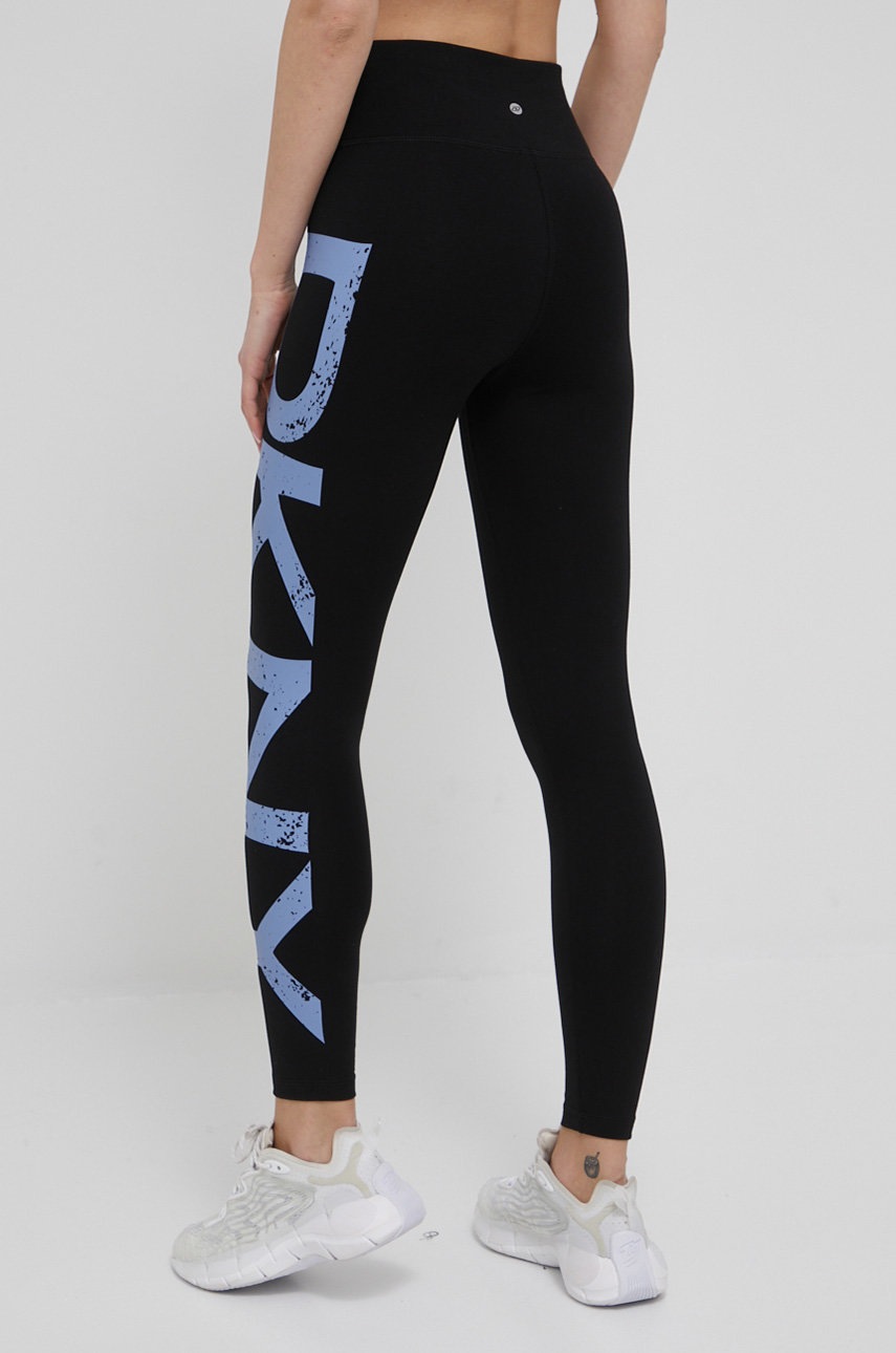 

Леггинсы Dkny женские цвет фиолетовый с принтом