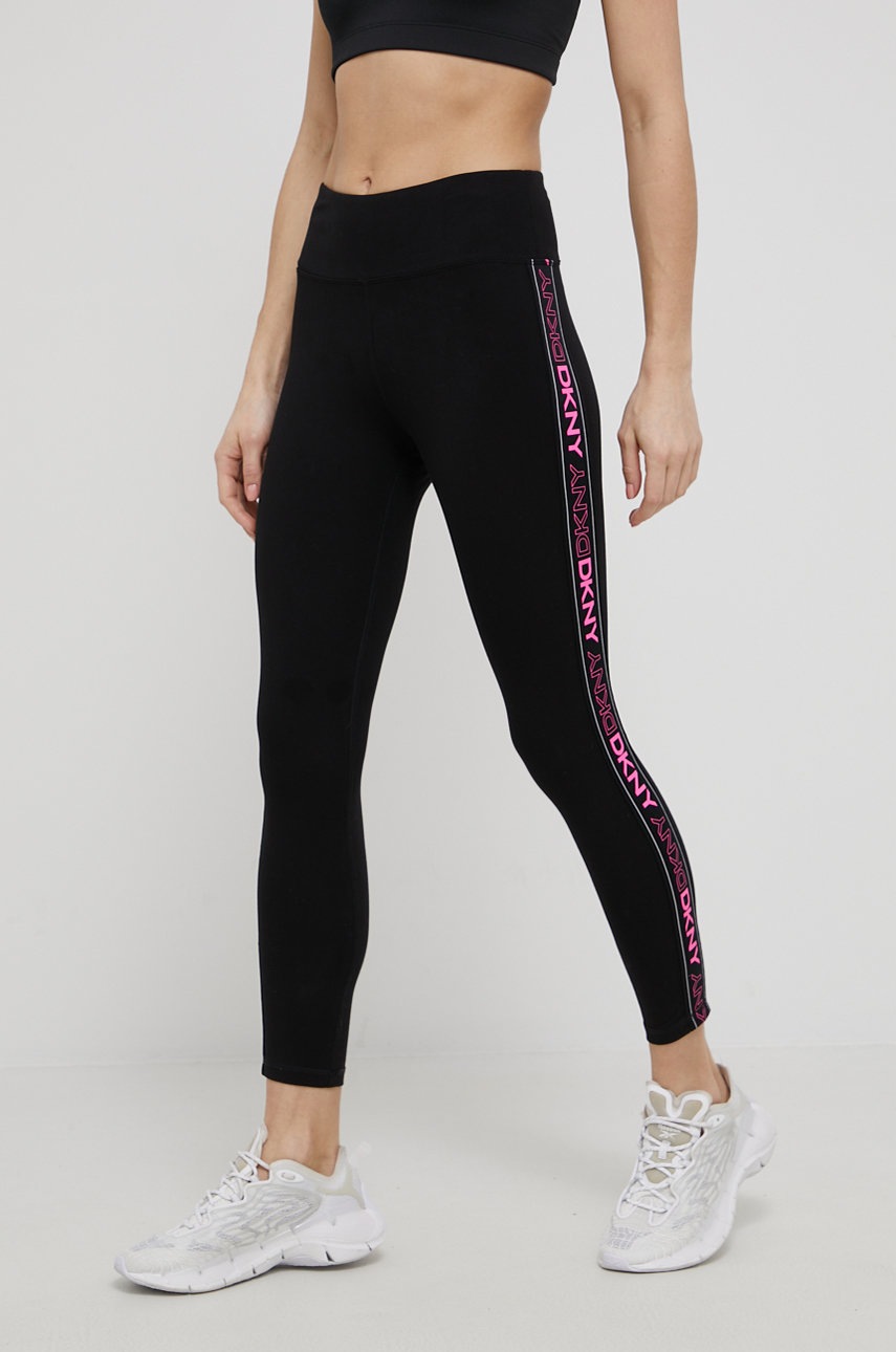 

Леггинсы Dkny женское цвет розовый с принтом