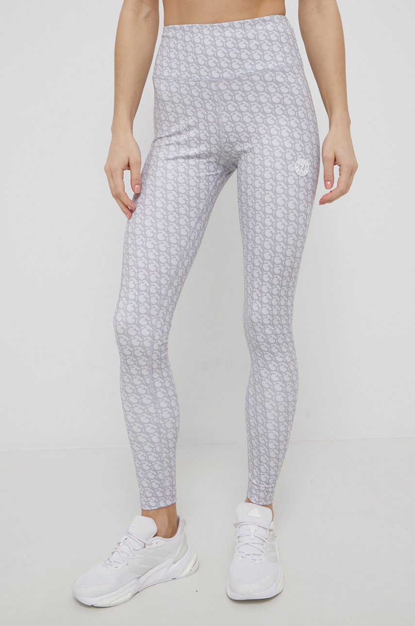 Guess legginsy damskie kolor szary wzorzyste