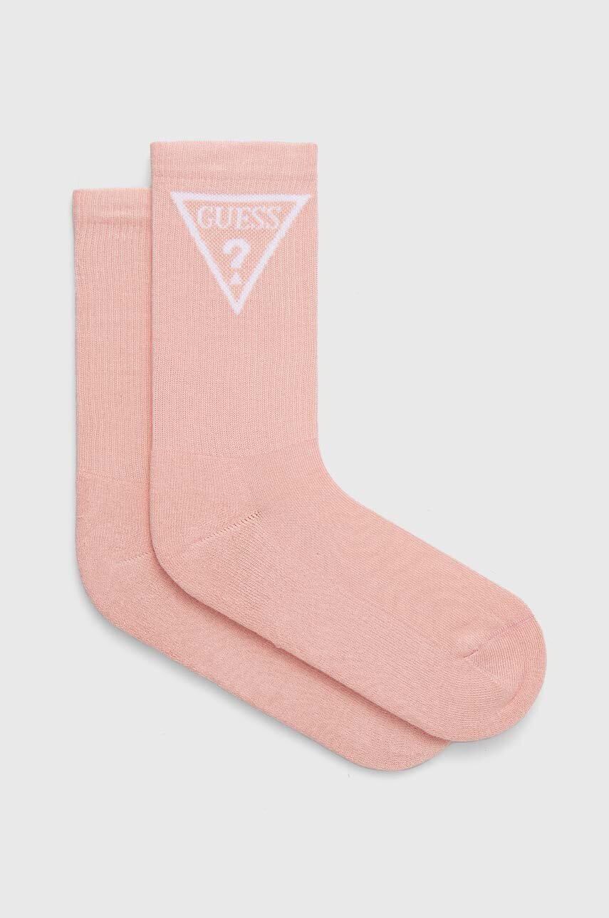 

Чорапи Guess ELLEN в бяло V2GZ00 ZZ00I, Розов