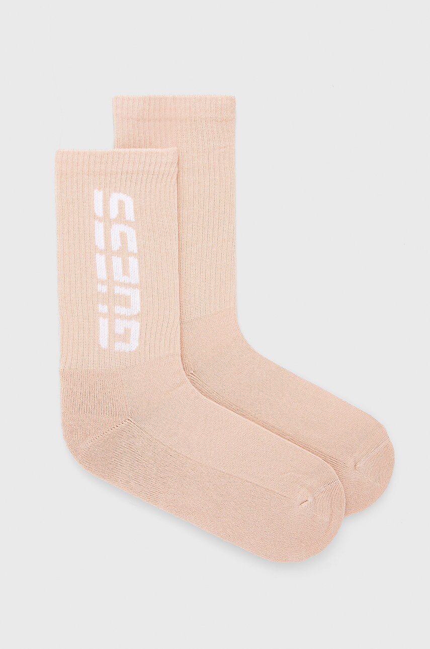 

Шкарпетки Guess жіночі колір рожевий