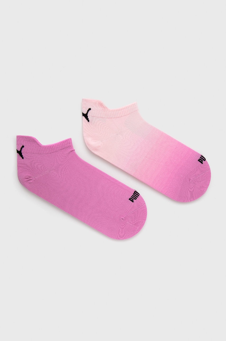 

Чорапи Puma (2 чифта) 935474 дамски в розово, Розов