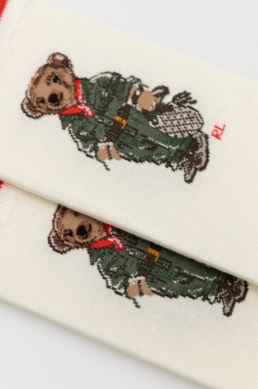 

Шкарпетки Polo Ralph Lauren жіночі колір бежевий