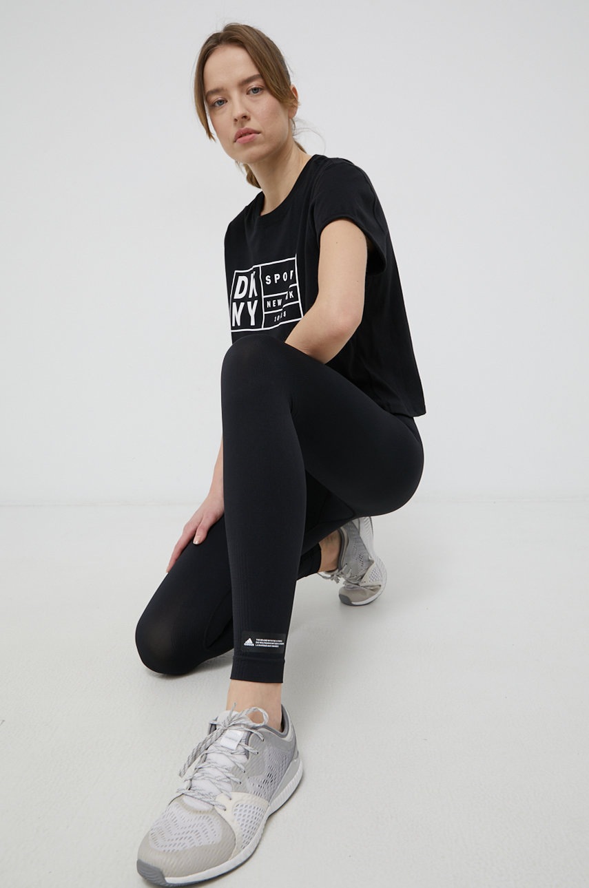 

Легінси для тренувань adidas Performance GL1094 жіночі колір чорний однотонні