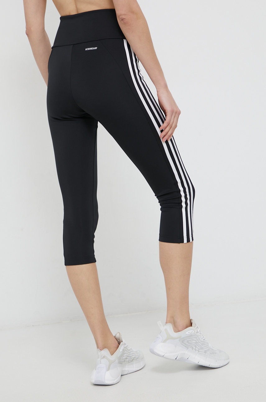 

Легінси для тренувань adidas GL3985 жіночі колір чорний однотонні