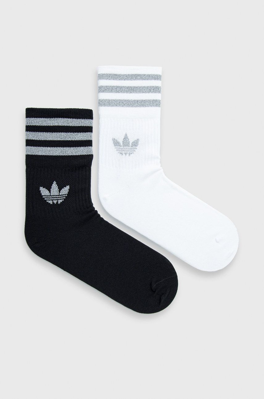 Levně Ponožky adidas Originals (2-pack) HC9543 HC9543-BLK/WHT