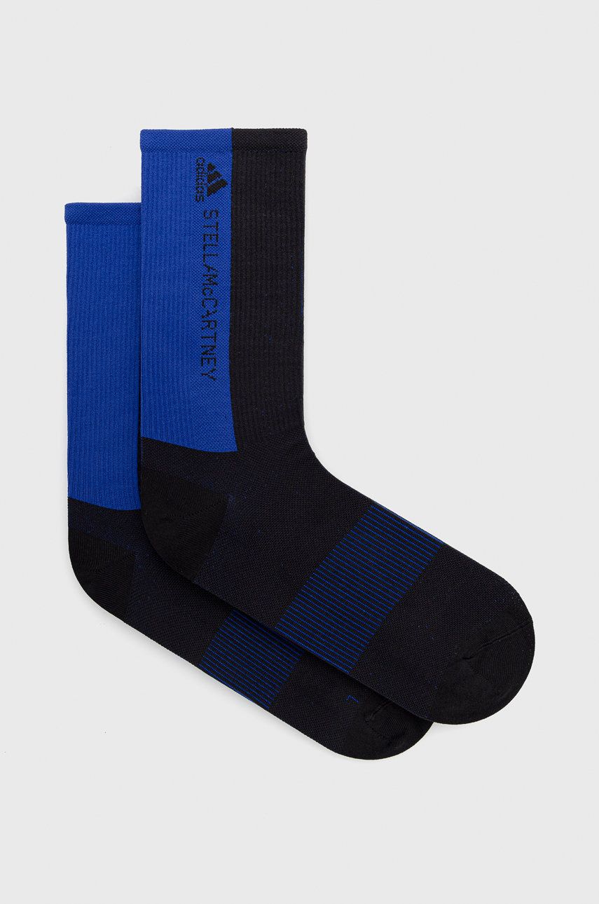 adidas by Stella McCartney sosete femei, culoarea albastru marin 2022 ❤️ Pret Super answear imagine noua 2022