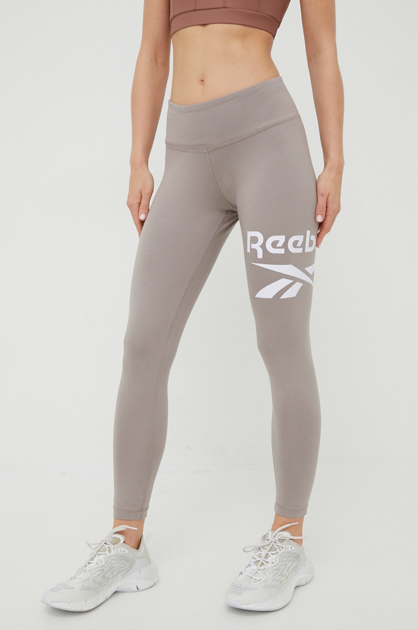 

Легінси Reebok HB2280 жіночі колір бежевий однотонні