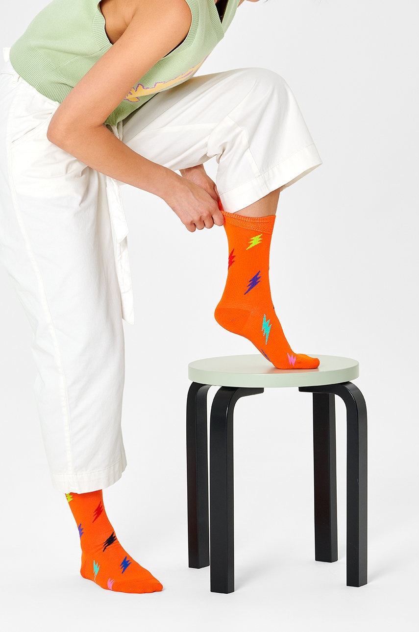 

Шкарпетки Happy Socks жіночі колір помаранчевий