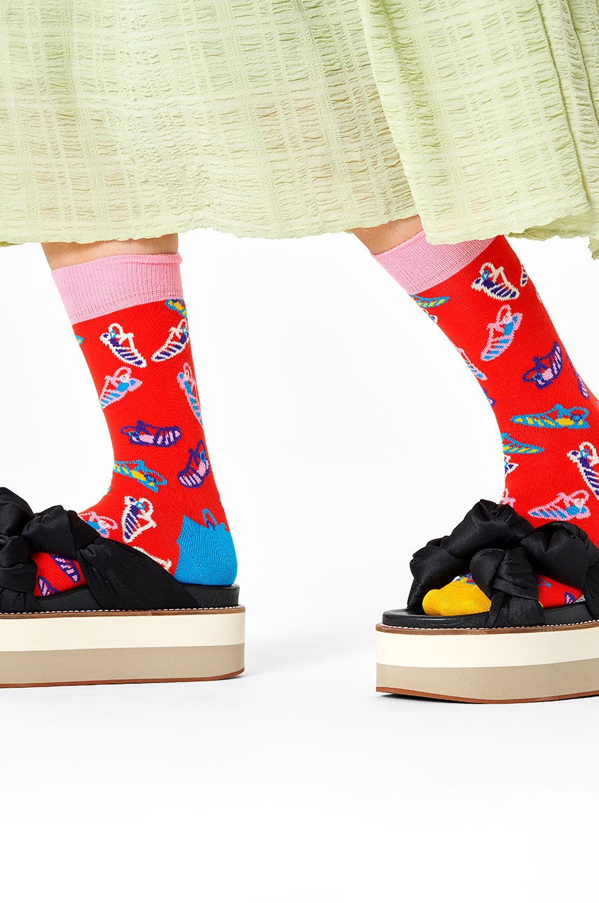 

Носки Happy Socks женские цвет красный