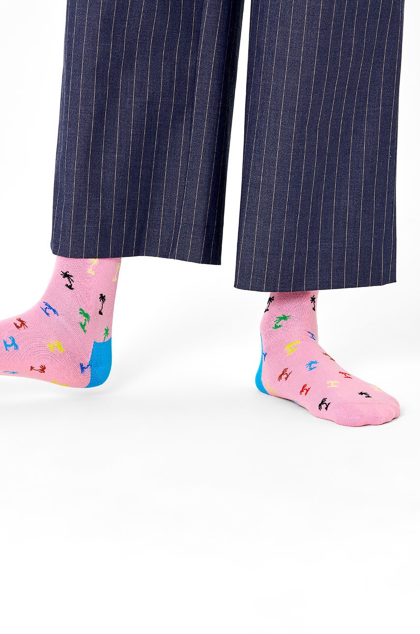 

Чорапи Happy Socks дамски в розово, Розов