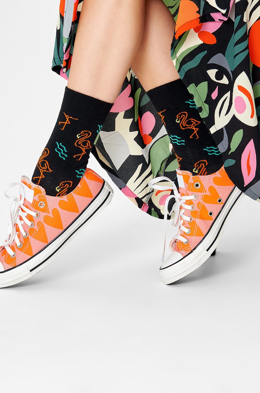 

Чорапи Happy Socks дамски в черно, Черен