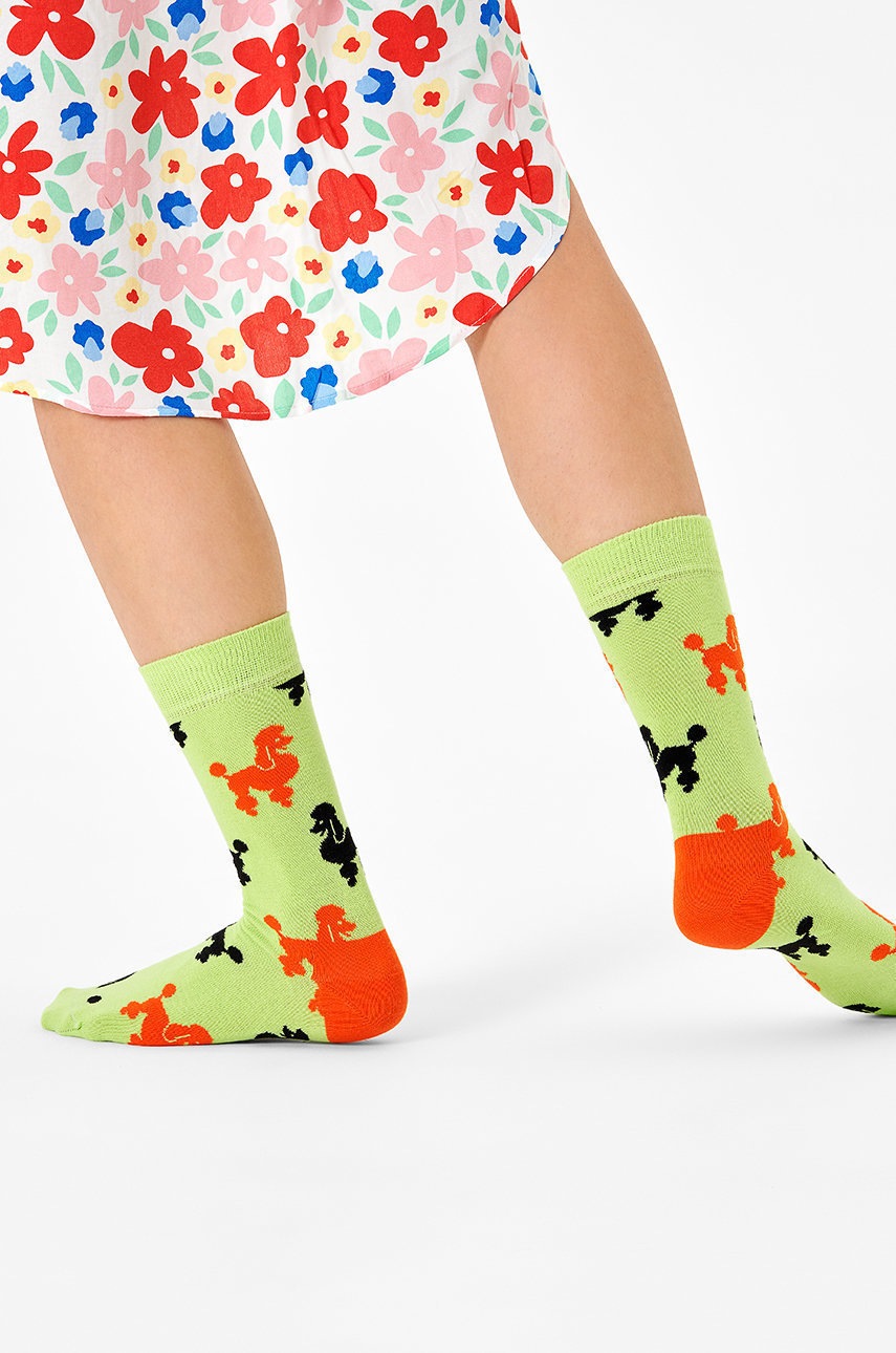 

Чорапи Happy Socks дамски в зелено, Зелен