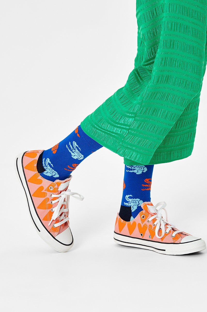 

Чорапи Happy Socks дамски в тъмносиньо, Тъмносин