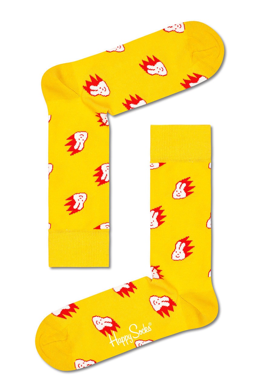 

Шкарпетки Happy Socks жіночі колір жовтий