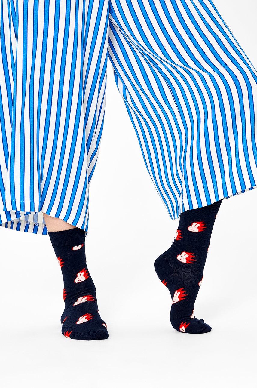 

Чорапи Happy Socks дамски в тъмносиньо, Тъмносин