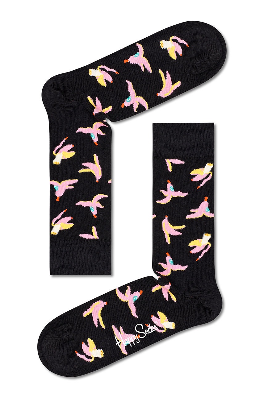 

Чорапи Happy Socks дамски в черно, Черен