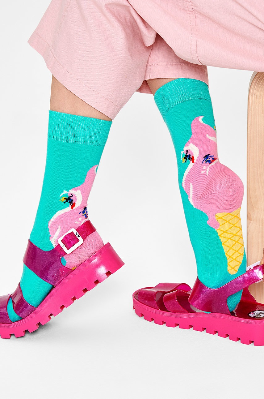 

Чорапи Happy Socks дамски в тюркоазено, Тюркоазен