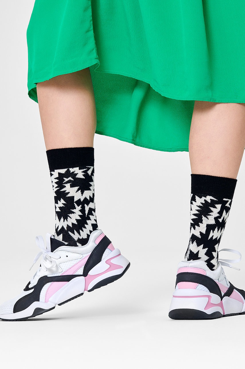 

Чорапи Happy Socks дамски в черно, Черен