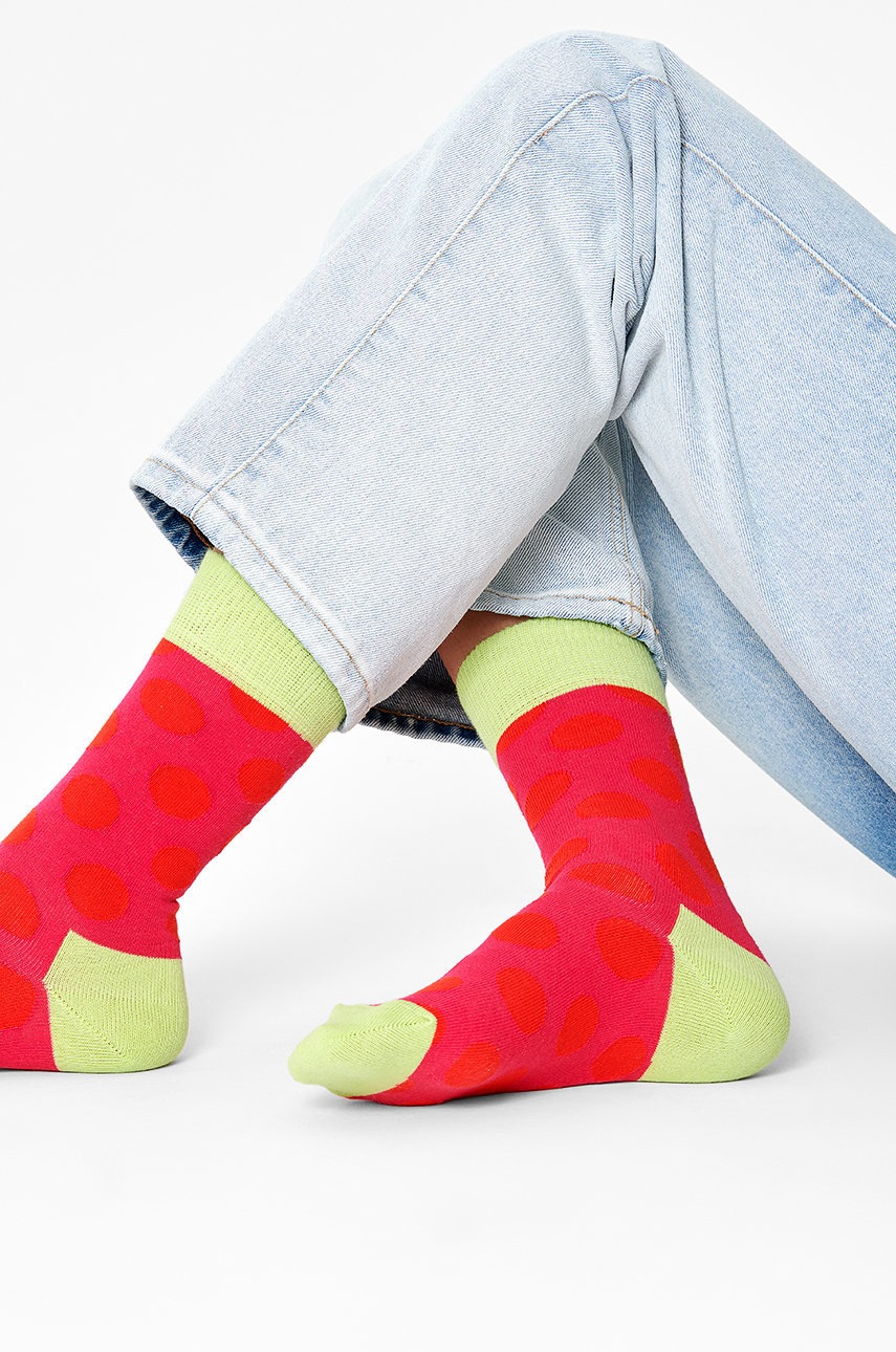 

Чорапи Happy Socks дамски в червено, Червен