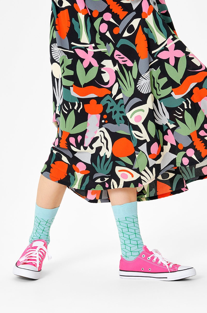 

Чорапи Happy Socks дамски в тюркоазено, Тюркоазен