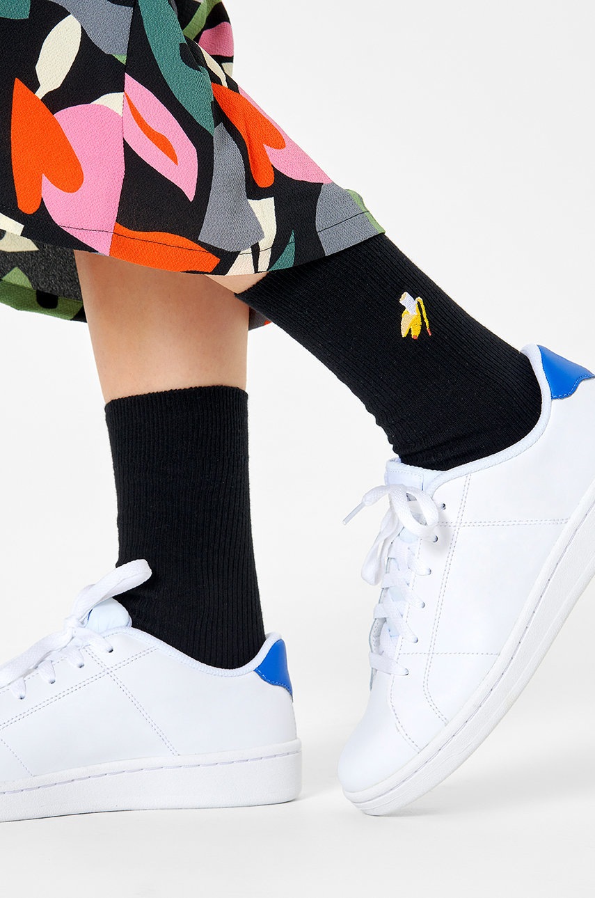 

Чорапи Happy Socks дамски в черно, Черен