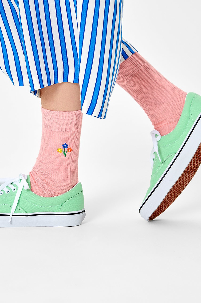 

Чорапи Happy Socks дамски в розово, Розов