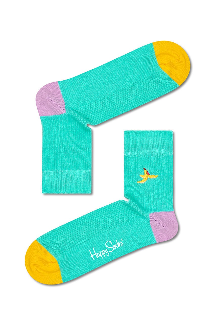 

Шкарпетки Happy Socks жіночі колір бірюзовий