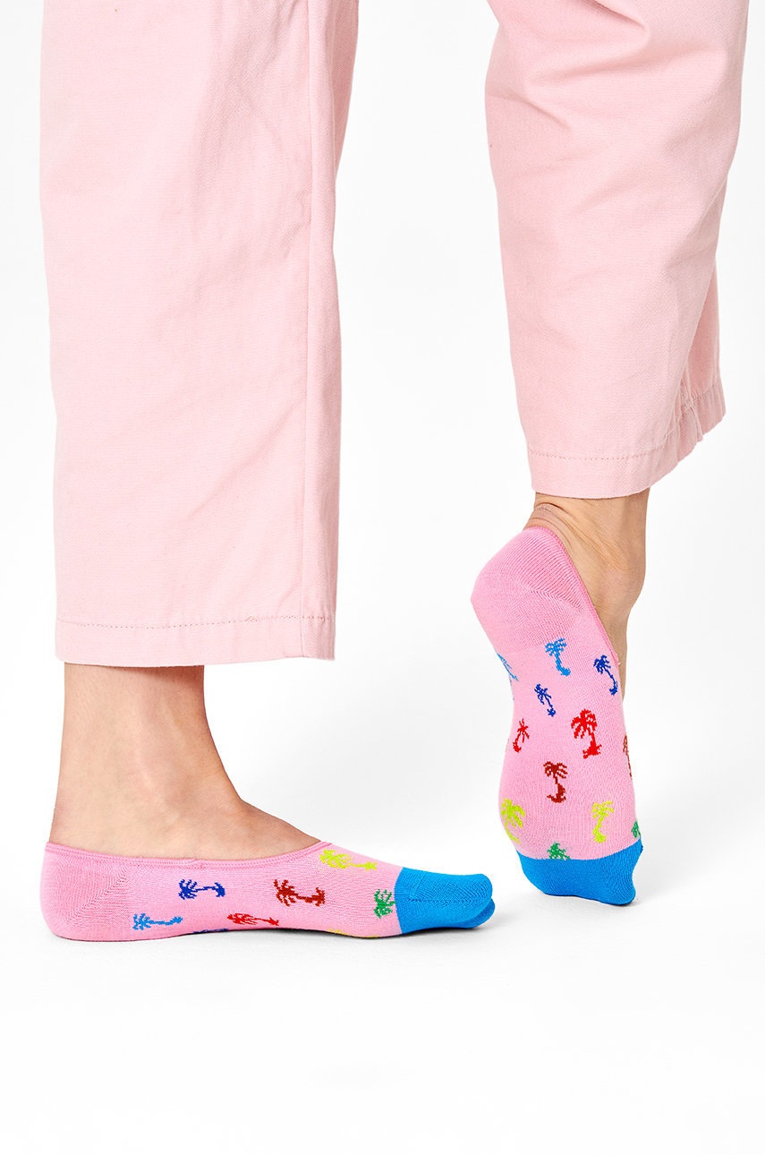 

Чорапи Happy Socks дамски в розово, Розов