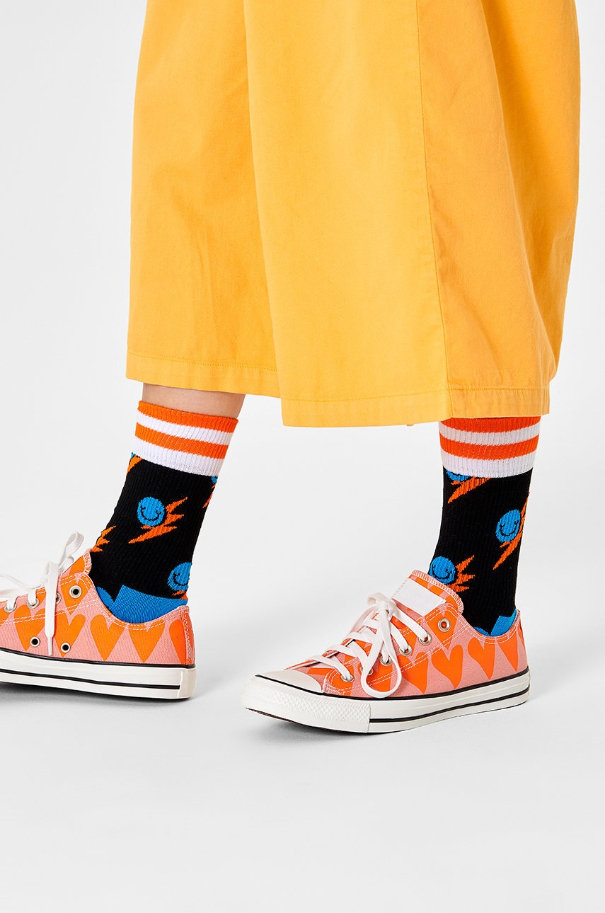 

Чорапи Happy Socks дамски в черно, Черен