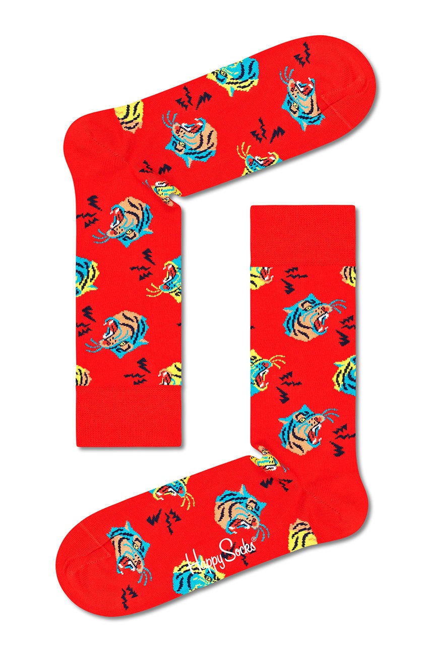 

Чорапи Happy Socks дамски в червено, Червен