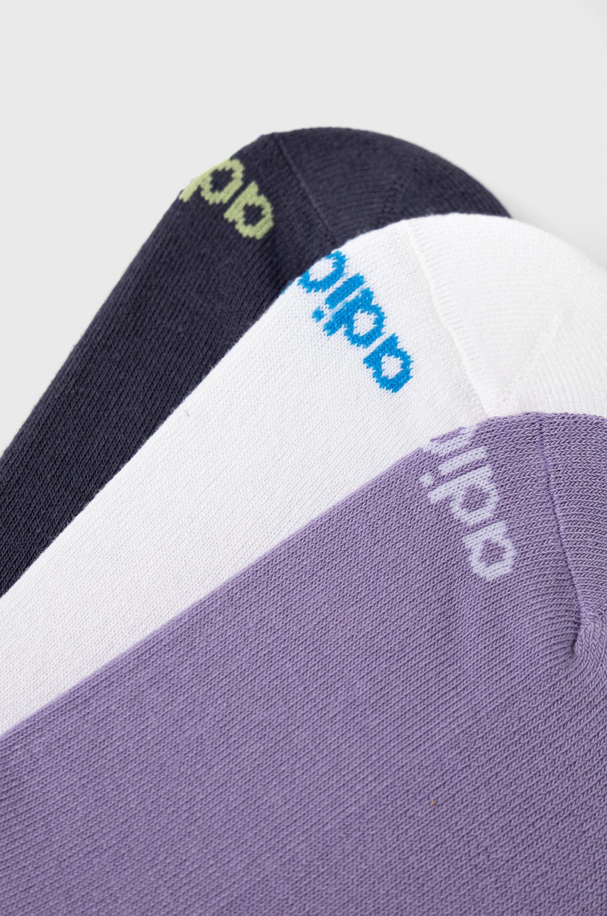 

Шкарпетки adidas (3-pack) жіночі колір фіолетовий