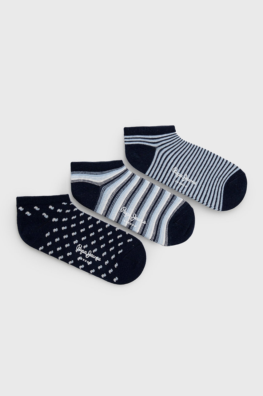 

Чорапи Pepe Jeans Myah (3 чифта) дамски в тъмносиньо, Тъмносин