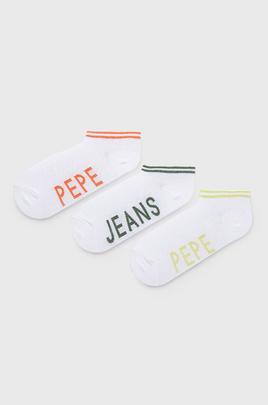 

Чорапи Pepe Jeans Sandi (3 чифта) дамски в бяло, Бял