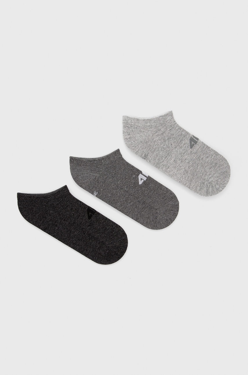 

Шкарпетки 4F (3-pack) жіночі колір сірий