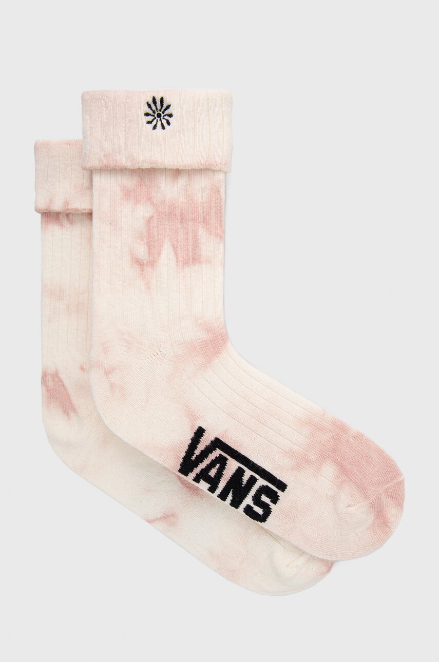 

Чорапи Vans дамски в бежово, Бежов