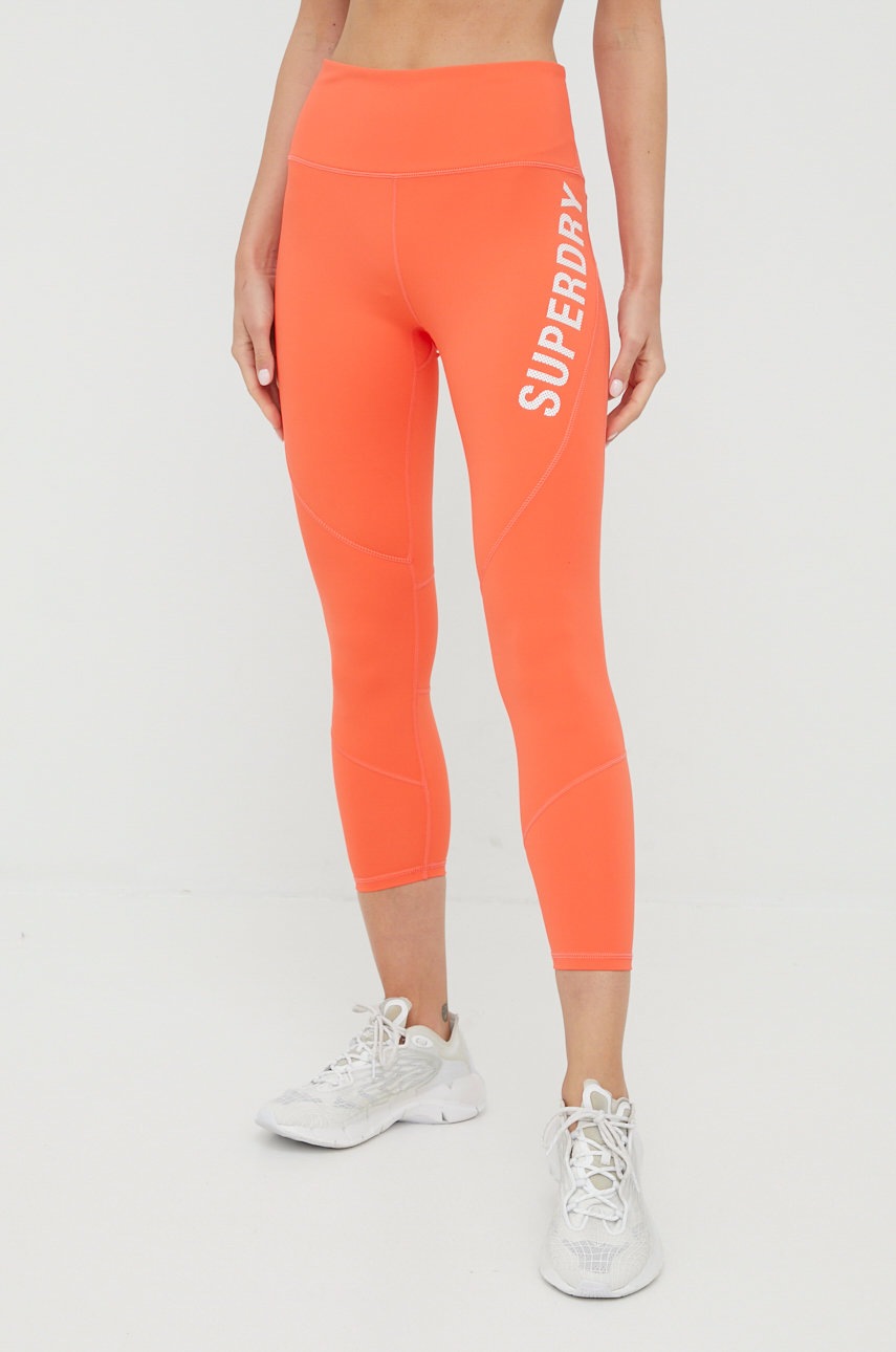

Клин Superdry в оранжево с изчистен дизайн, Оранжев