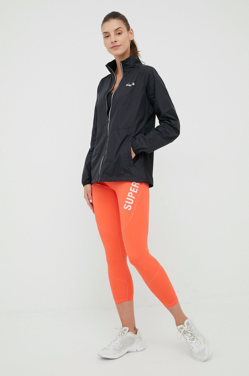 

Леггинсы Superdry женские цвет оранжевый однотонные