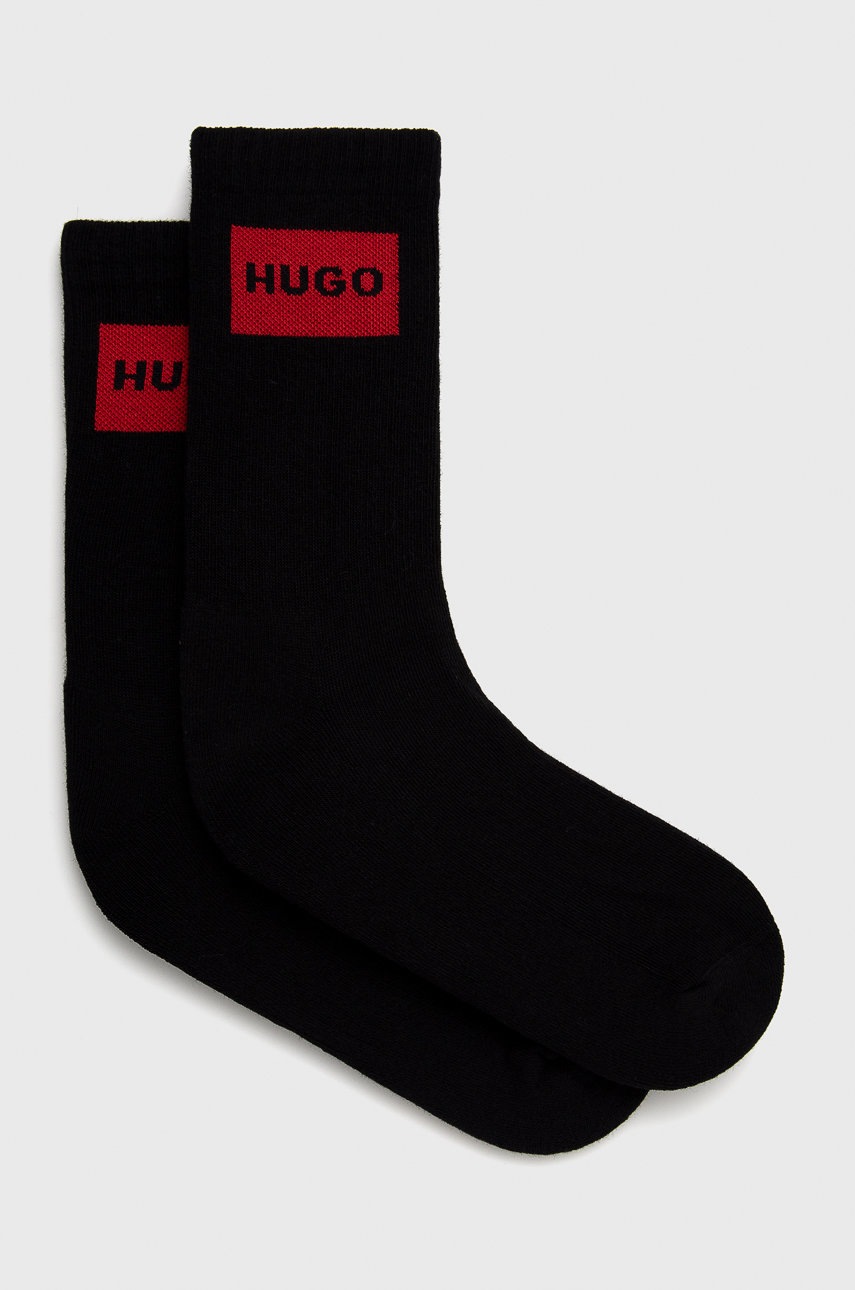 

Шкарпетки HUGO жіночі колір чорний