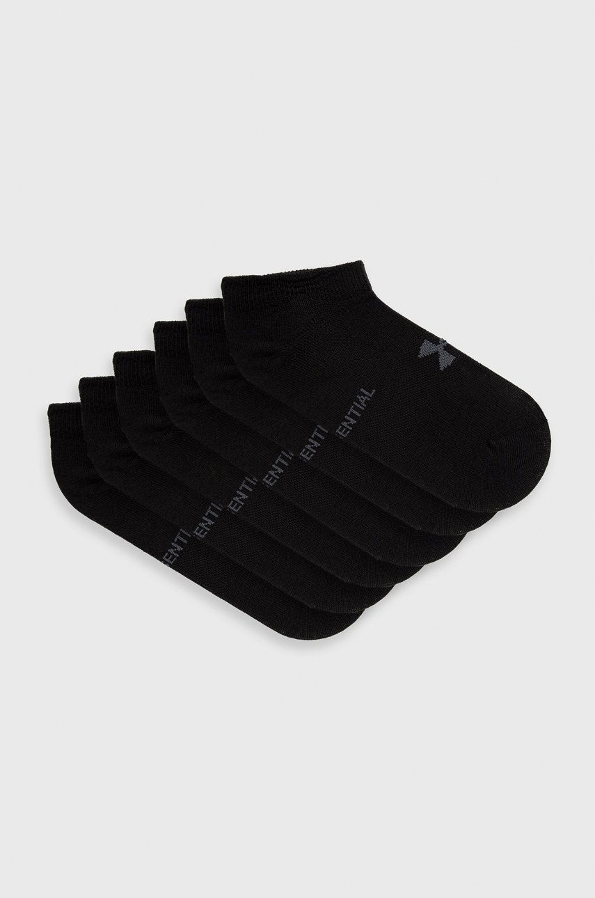 Ponožky Under Armour 1370542 (6-pak) dámské, černá barva