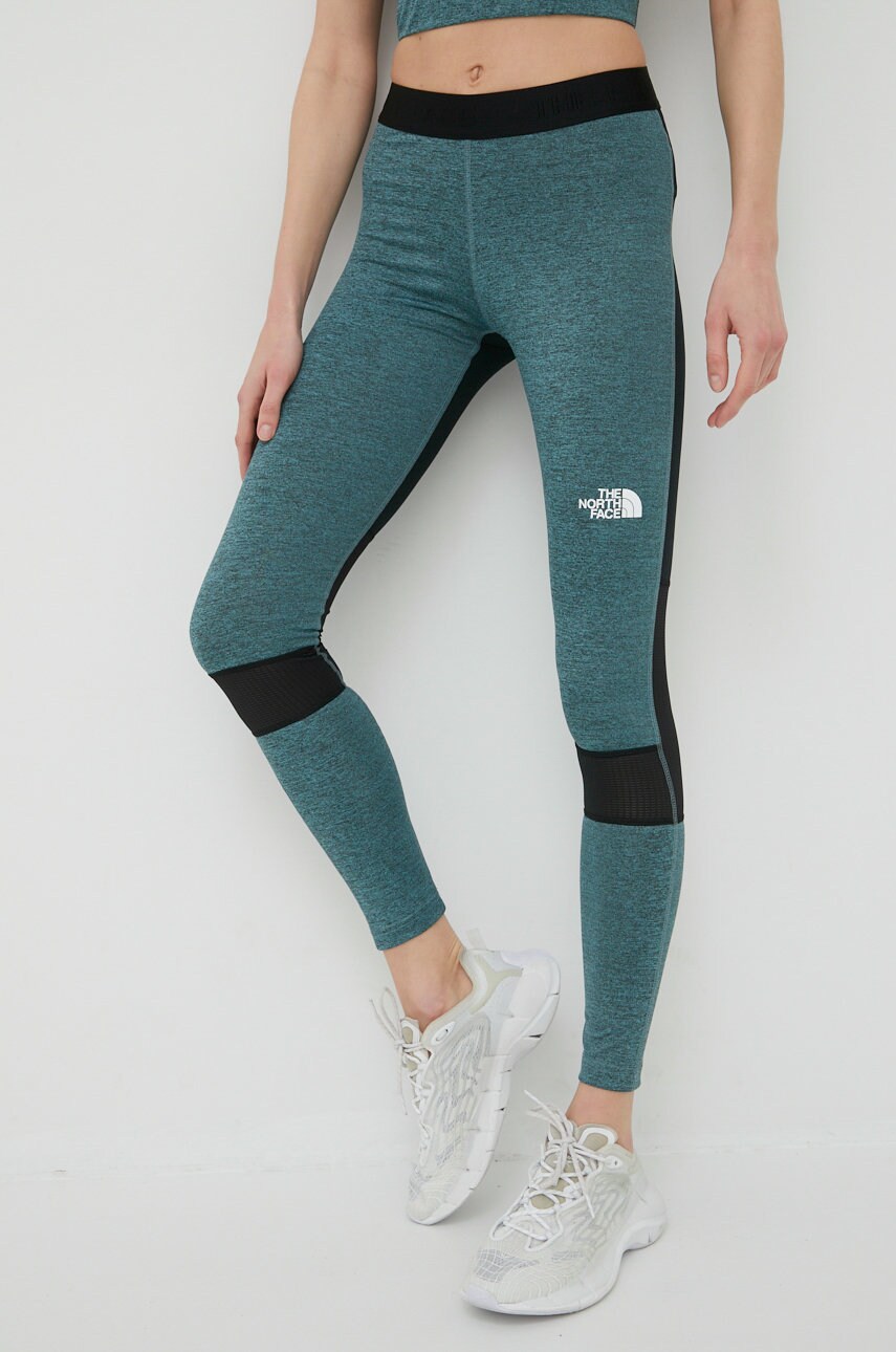

Спортивные леггинсы The North Face Mountain Athletics женские цвет чёрный с узором
