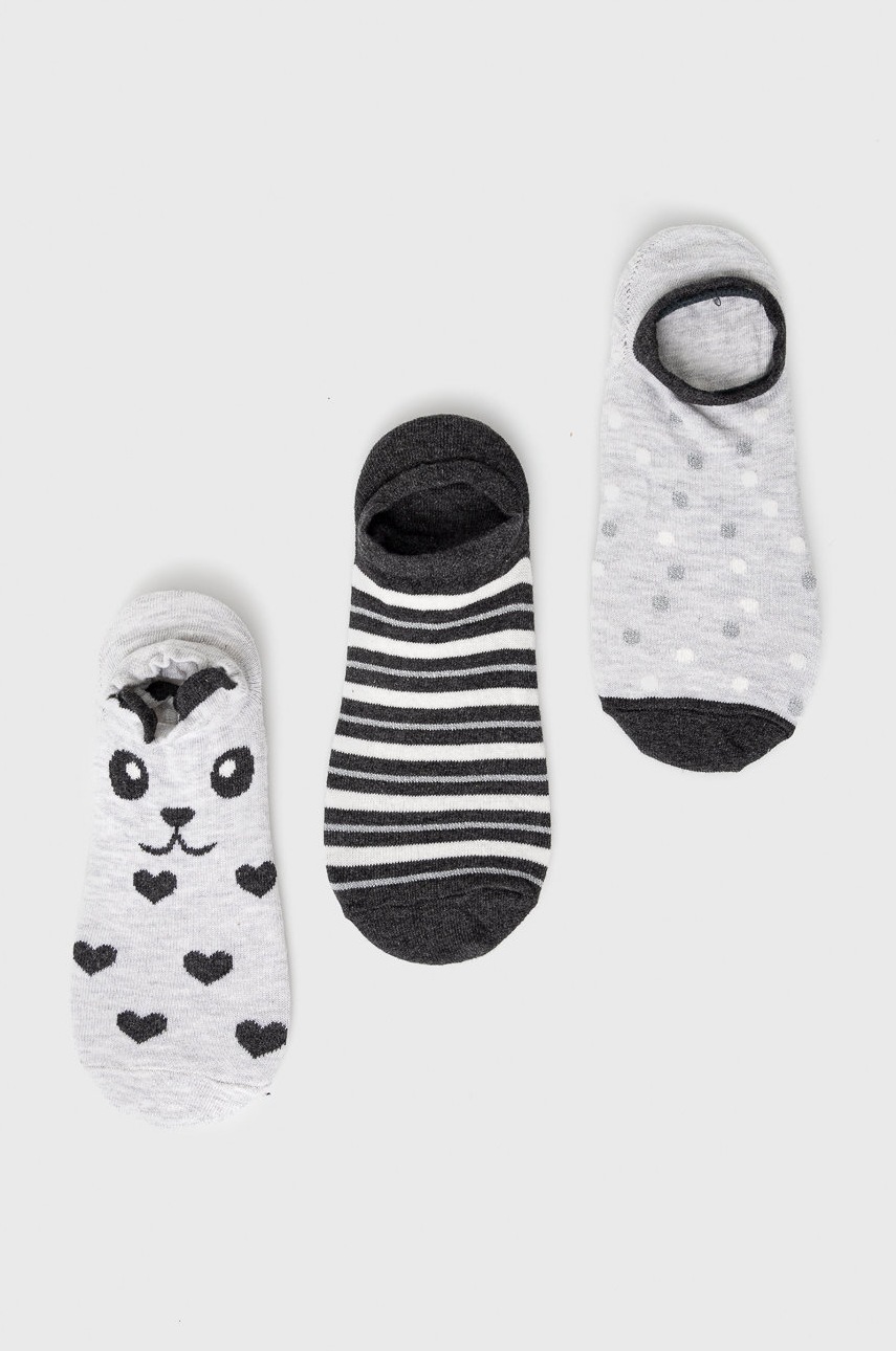 

Чорапи women'secret Slip On Packs в сиво, Сив
