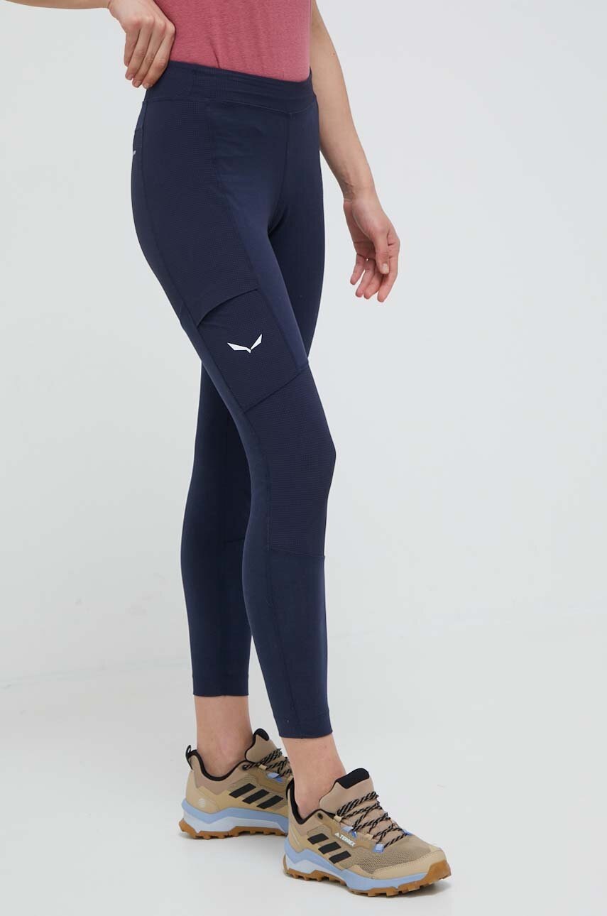 Salewa Leggins Sport Lavaredo Femei, Culoarea Roz, Neted