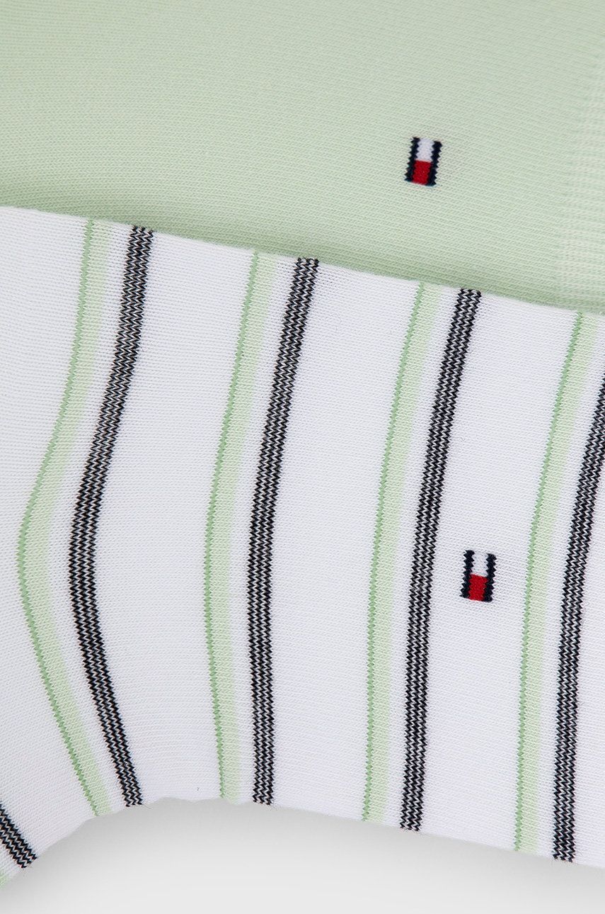 

Шкарпетки Tommy Hilfiger (2-pack) жіночі колір зелений
