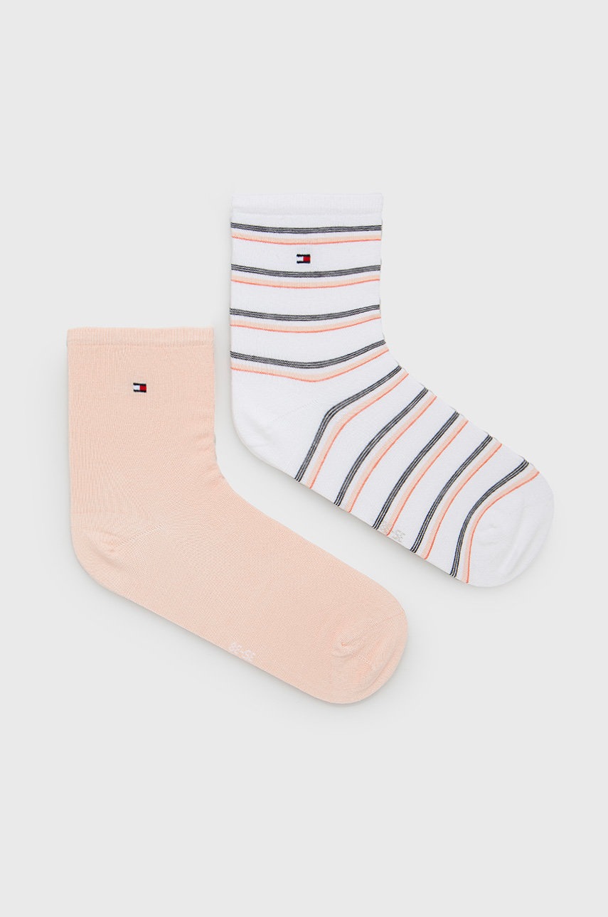 

Чорапи Tommy Hilfiger (2 чифта) дамски в розово, Розов