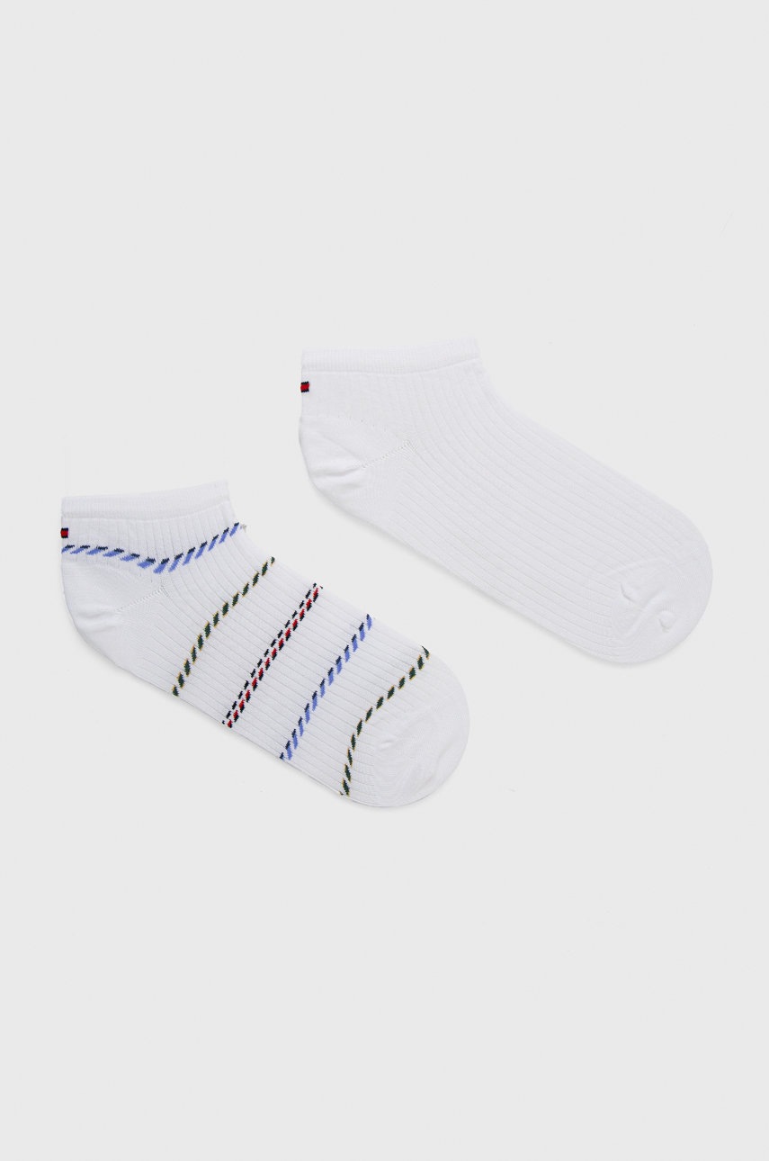 

Чорапи Tommy Hilfiger (2 чифта) дамски в бяло, Бял