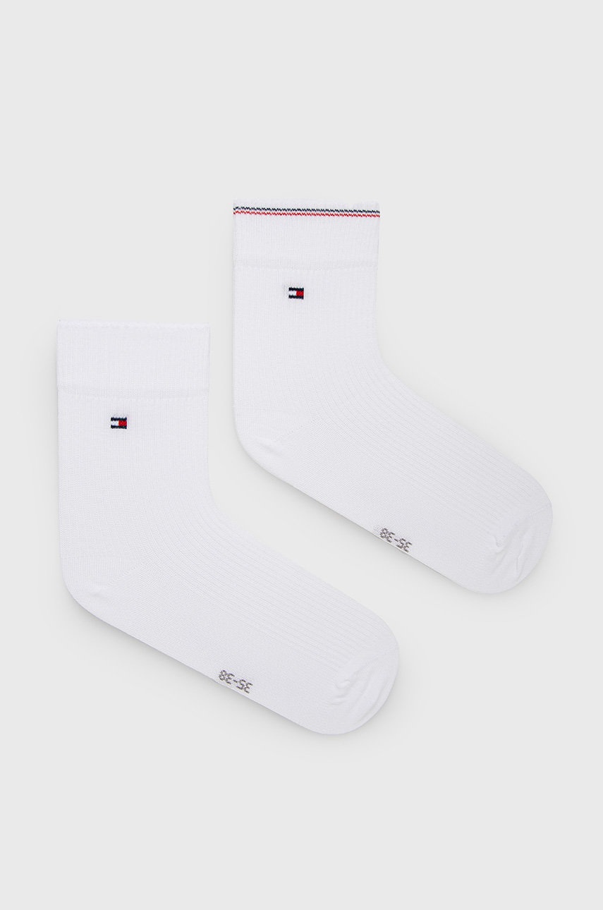 

Чорапи Tommy Hilfiger (2 чифта) дамски в бяло, Бял