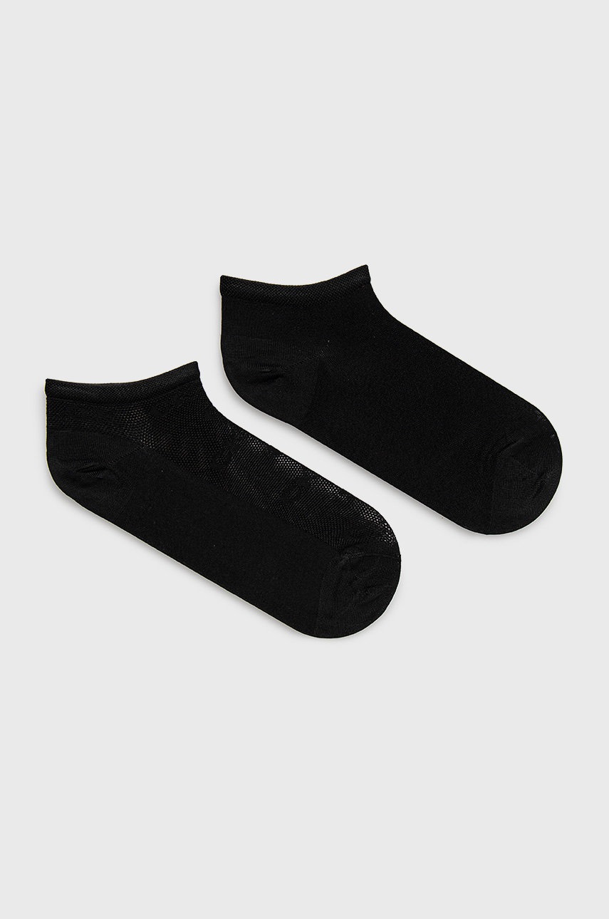 

Чорапи Calvin Klein (2 чифта) дамски в черно, Черен