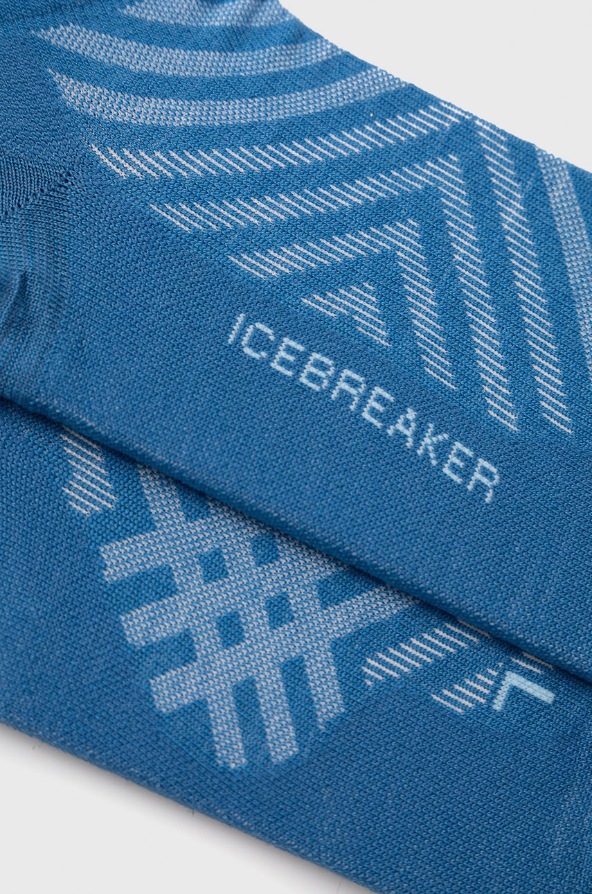 

Шкарпетки Icebreaker Run+ Ultralight Micro жіночі колір фіолетовий