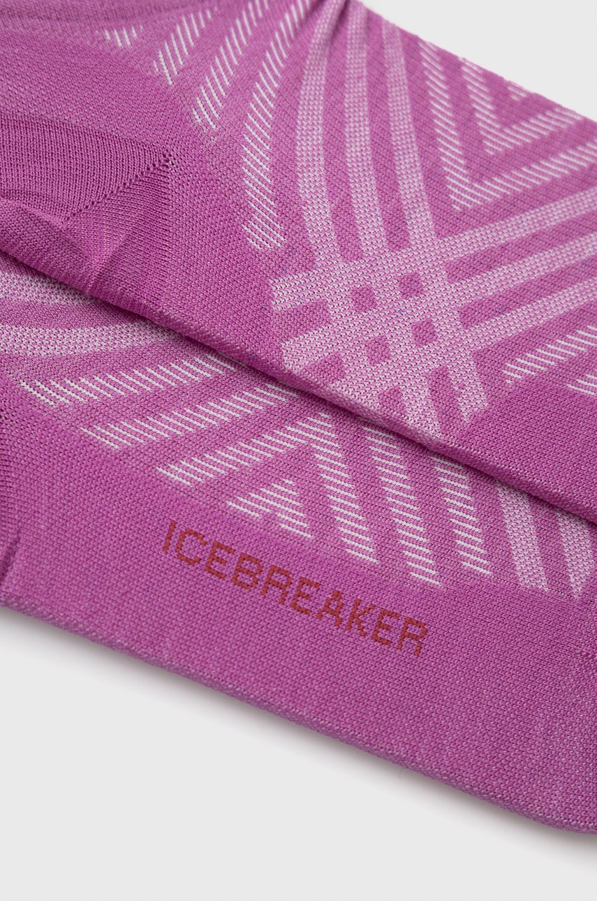 

Шкарпетки Icebreaker Run+ Ultralight Micro жіночі колір рожевий